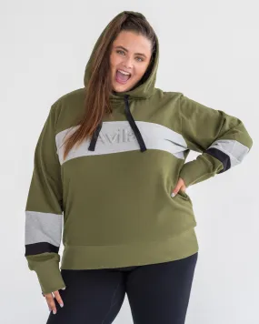 Emboss Logo Hoodie - Olive Emboss Logo Hoodie - Olive