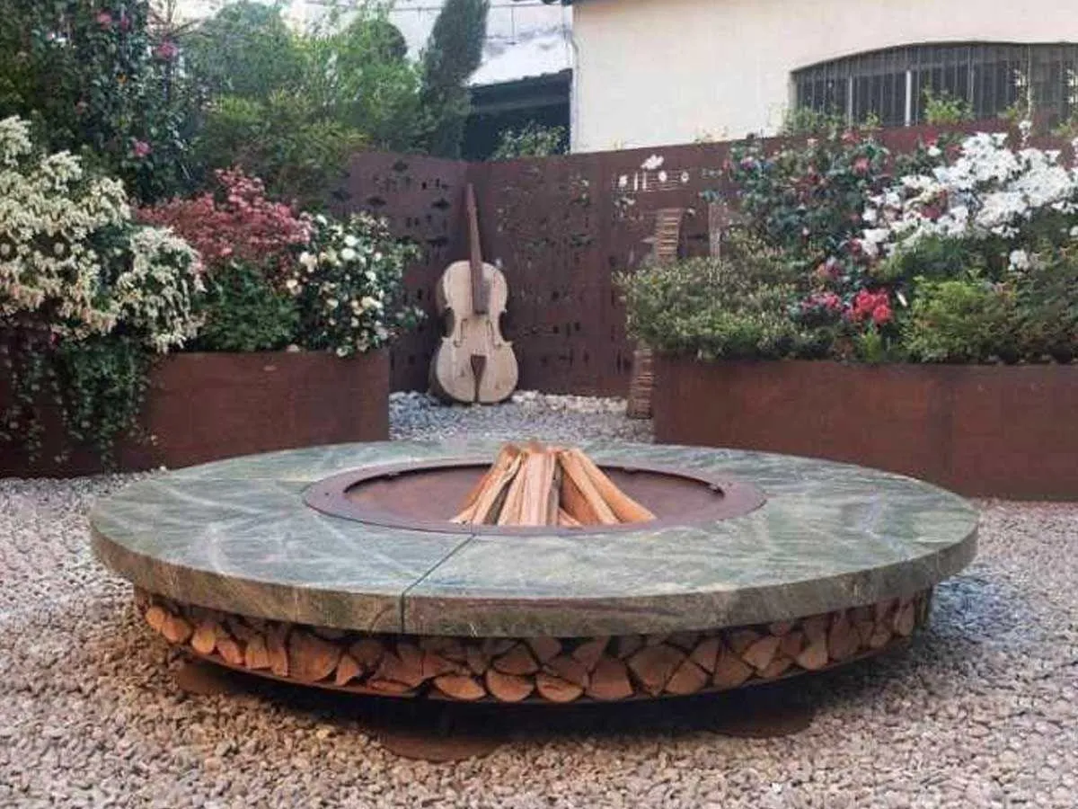 Ercole Marble Fire Pit