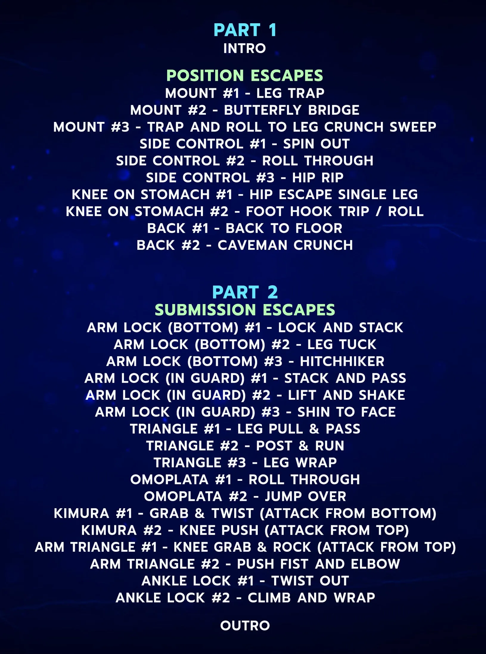 Escapes From Positions and Submissions by Craig Funk