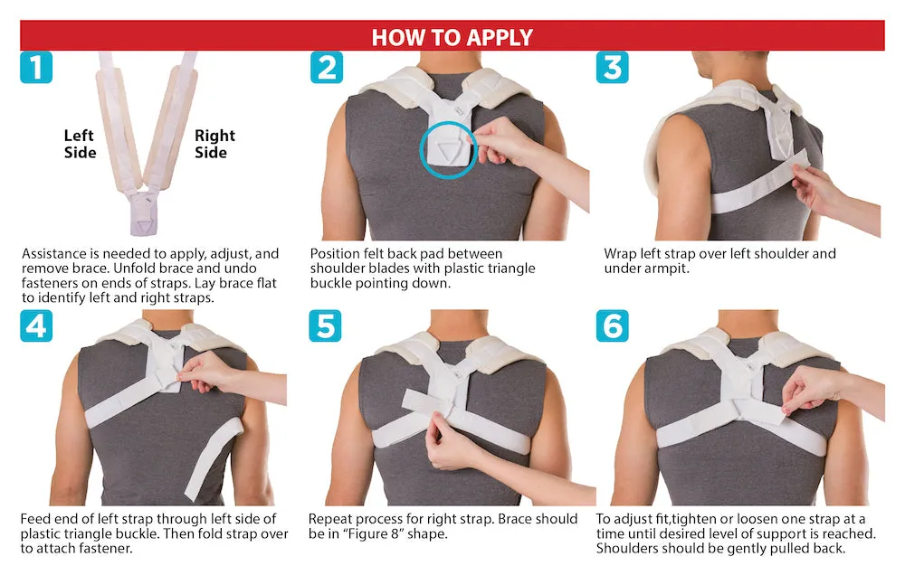 Figure 8 Clavicle Support & Posture Improvement Strap for Men & Women