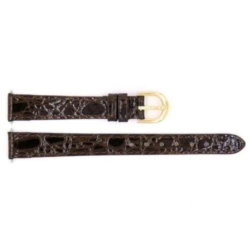 FITS  Timex Ladies Brown Crocodile Grain 12mm Watch Band