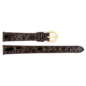 FITS  Timex Ladies Brown Crocodile Grain 12mm Watch Band FITS  Timex Ladies Brown Crocodile Grain 12mm Watch Band