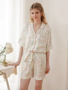 Floral Print Cotton Pajama Set Floral Print Cotton Pajama Set