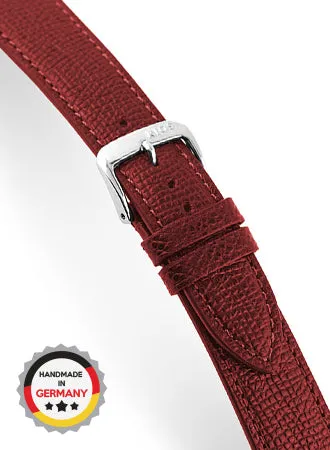 French - Burgundy - Genuine Cowhide