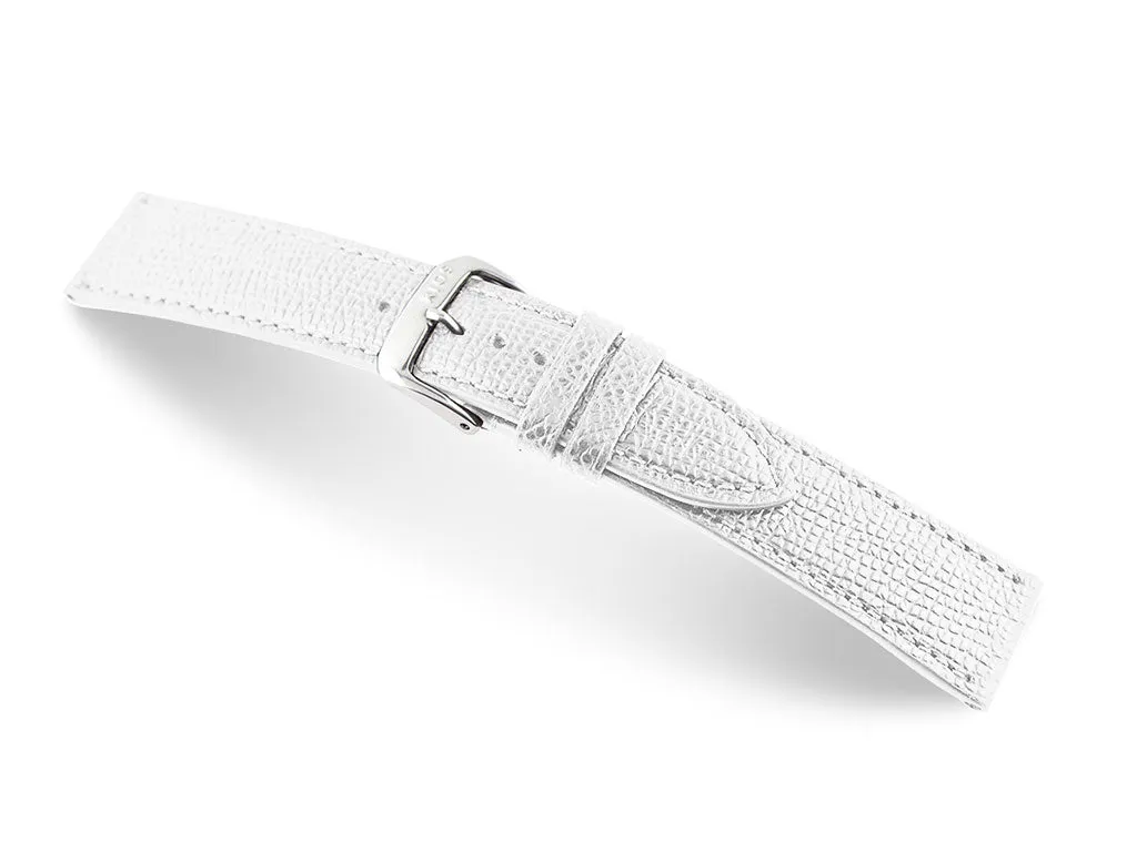 French - White - Genuine Cowhide