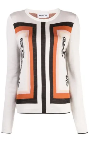 Frida Jacquard Crewneck Silk Sweater Frida Jacquard Crewneck Silk Sweater