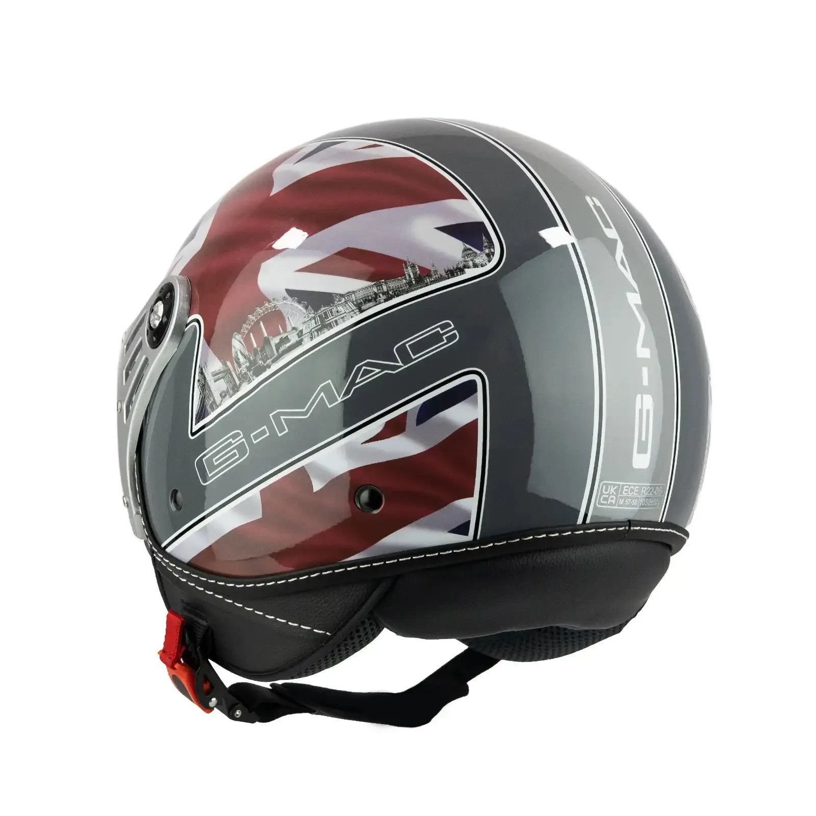 G-Mac Metro Evo Jet Open Face Motorcycle Helmet