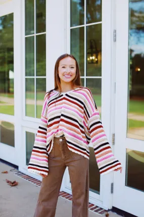 Gran Sweater - Ivory/Pink Multi Gran Sweater - Ivory/Pink Multi