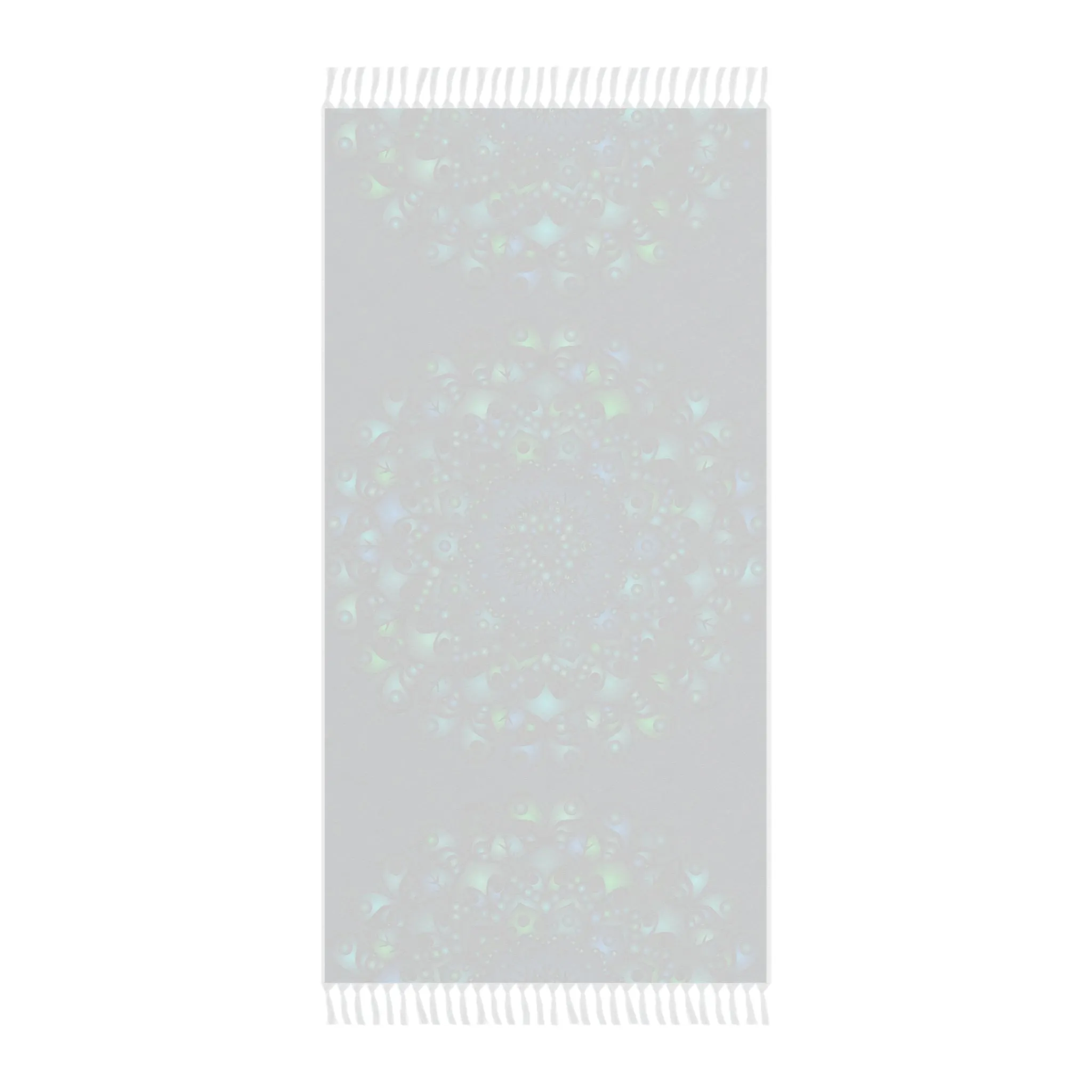 Handmade Mandala Art Beach Cloth - Petroleum Green