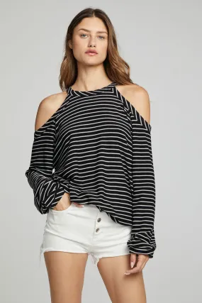 Houston Pullover - Black and White Stripe Houston Pullover - Black and White Stripe