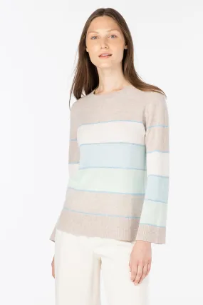 Kinross Cashmere Wide Stripe Pullover Kinross Cashmere Wide Stripe Pullover