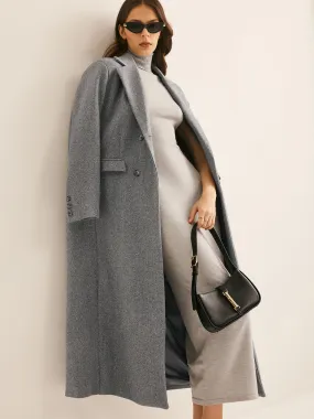Lapel Pockets Long Coat Lapel Pockets Long Coat