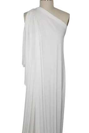 Lightweight Ribbed Rayon Jersey - Paperwhite Lightweight Ribbed Rayon Jersey - Paperwhite