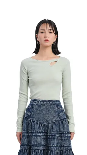 Long Sleeve Bridge-Neck Top Long Sleeve Bridge-Neck Top