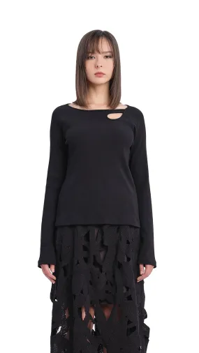 Long Sleeve Bridge-Neck Top Long Sleeve Bridge-Neck Top