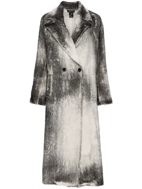 MARBLE EFFECT WOOL COAT MARBLE EFFECT WOOL COAT