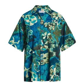 Men's Retro Shirt - Tiare Bright Blue Men's Retro Shirt - Tiare Bright Blue
