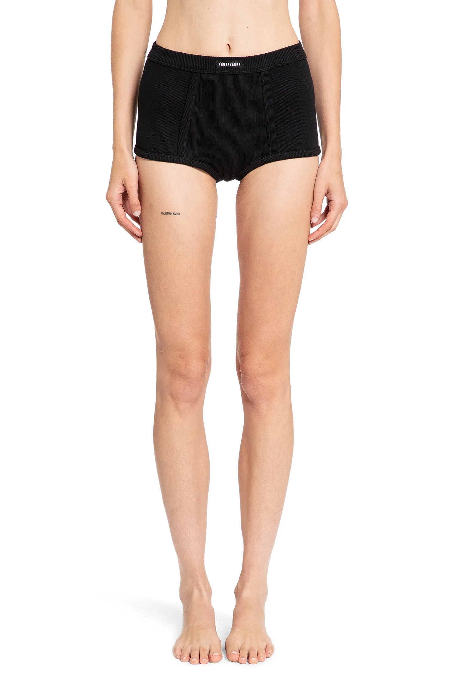 MIU MIU WOMAN BLACK LINGERIE