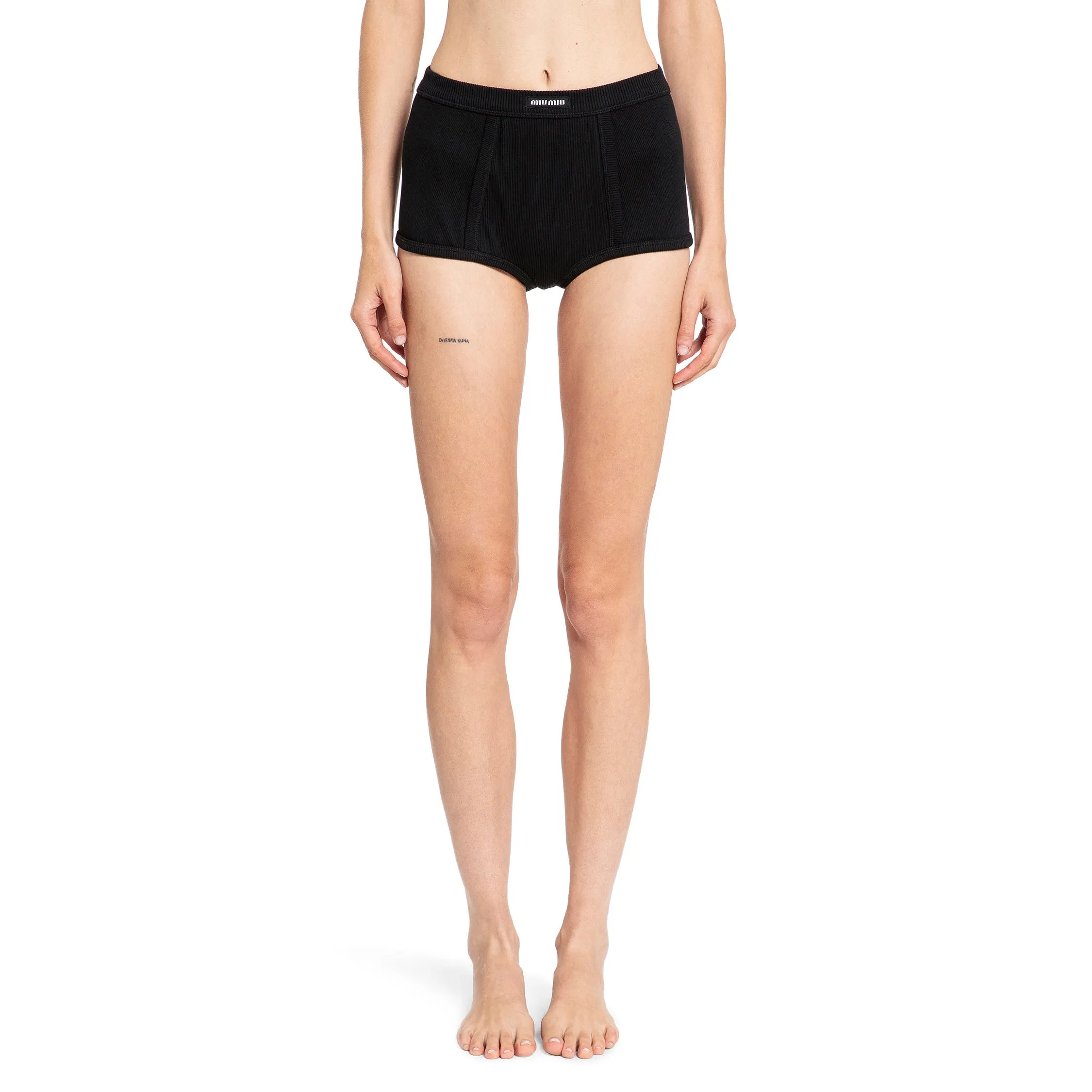 MIU MIU WOMAN BLACK LINGERIE