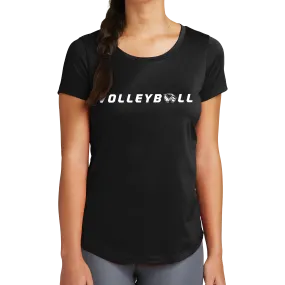New Era Ladies Series Performance Scoop Tee- Volleyball Head New Era Ladies Series Performance Scoop Tee- Volleyball Head