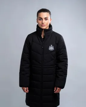 Newcastle United Women's Black Longline Jacket Newcastle United Women's Black Longline Jacket