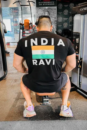 OFFICIAL INDIA SPORTS ATHLETE T-SHIRT (BLACK) OFFICIAL INDIA SPORTS ATHLETE T-SHIRT (BLACK)