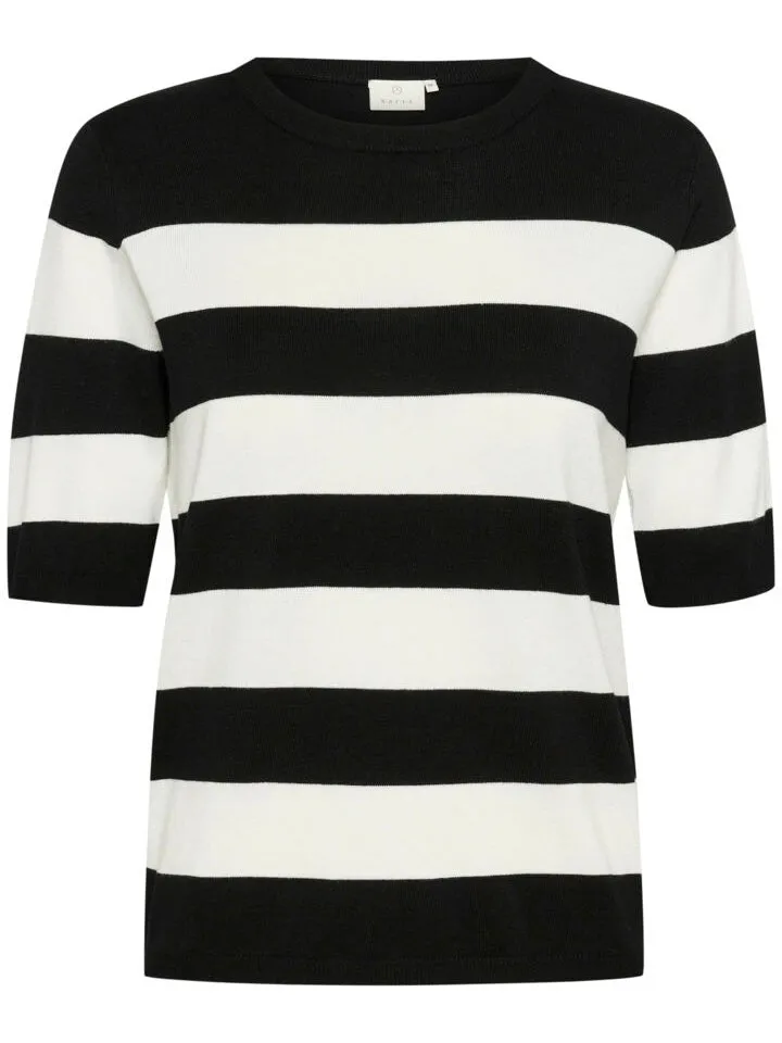 Pullover Lizza KA black/chalk bold stripe