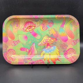 Pulsar Metal Watchful Shrooms Rolling Tray Pulsar Metal Watchful Shrooms Rolling Tray