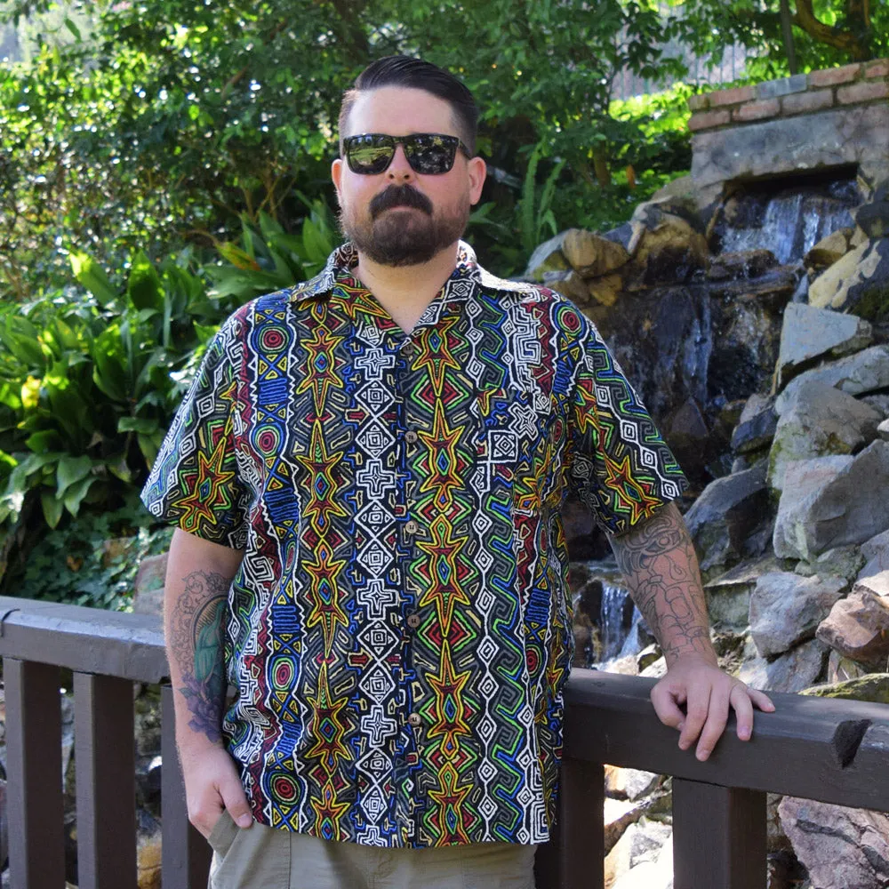 "Final Sale" Desert Gecko Paradise Button-Up Shirt