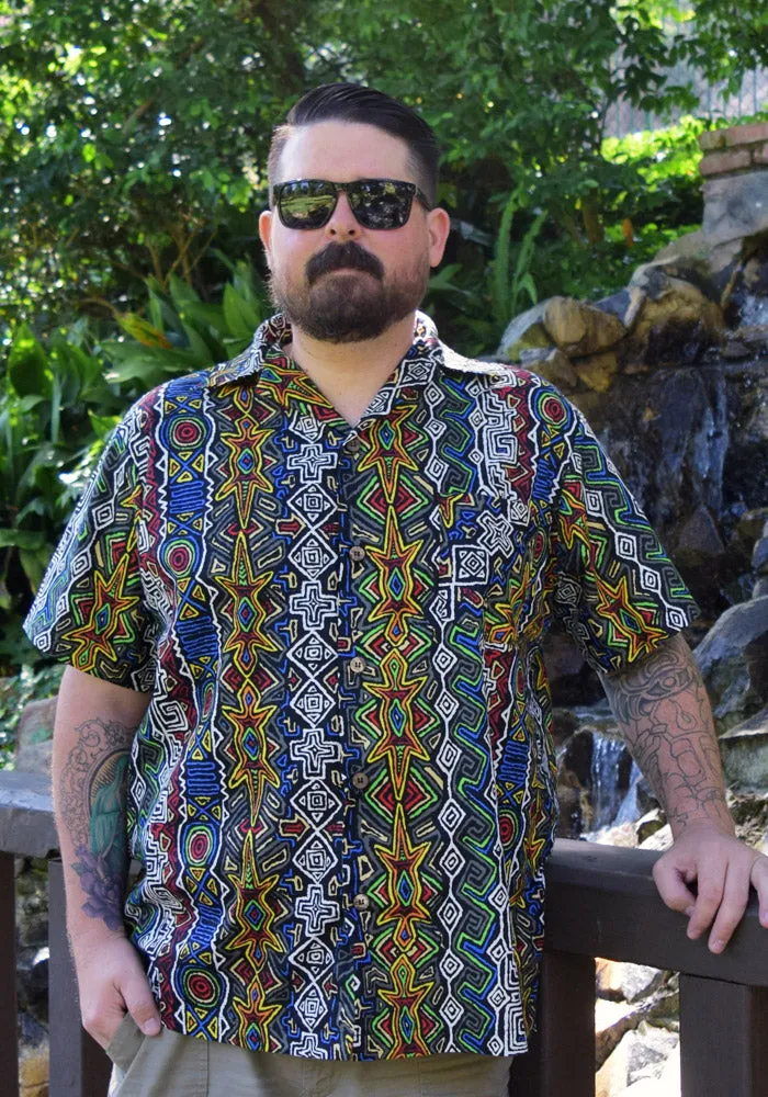 "Final Sale" Desert Gecko Paradise Button-Up Shirt