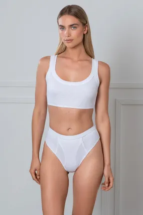 Rib Crop White Rib Crop White