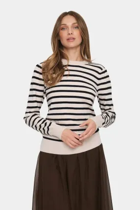 Saint Tropez Fikam Long Sleeve Pullover In Black Saint Tropez Fikam Long Sleeve Pullover In Black