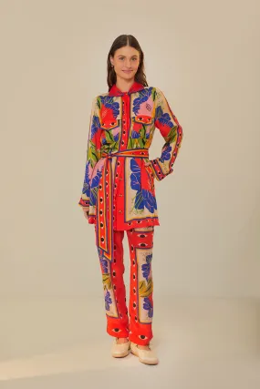 Sand Surreal Scarf Pajama Pants Sand Surreal Scarf Pajama Pants