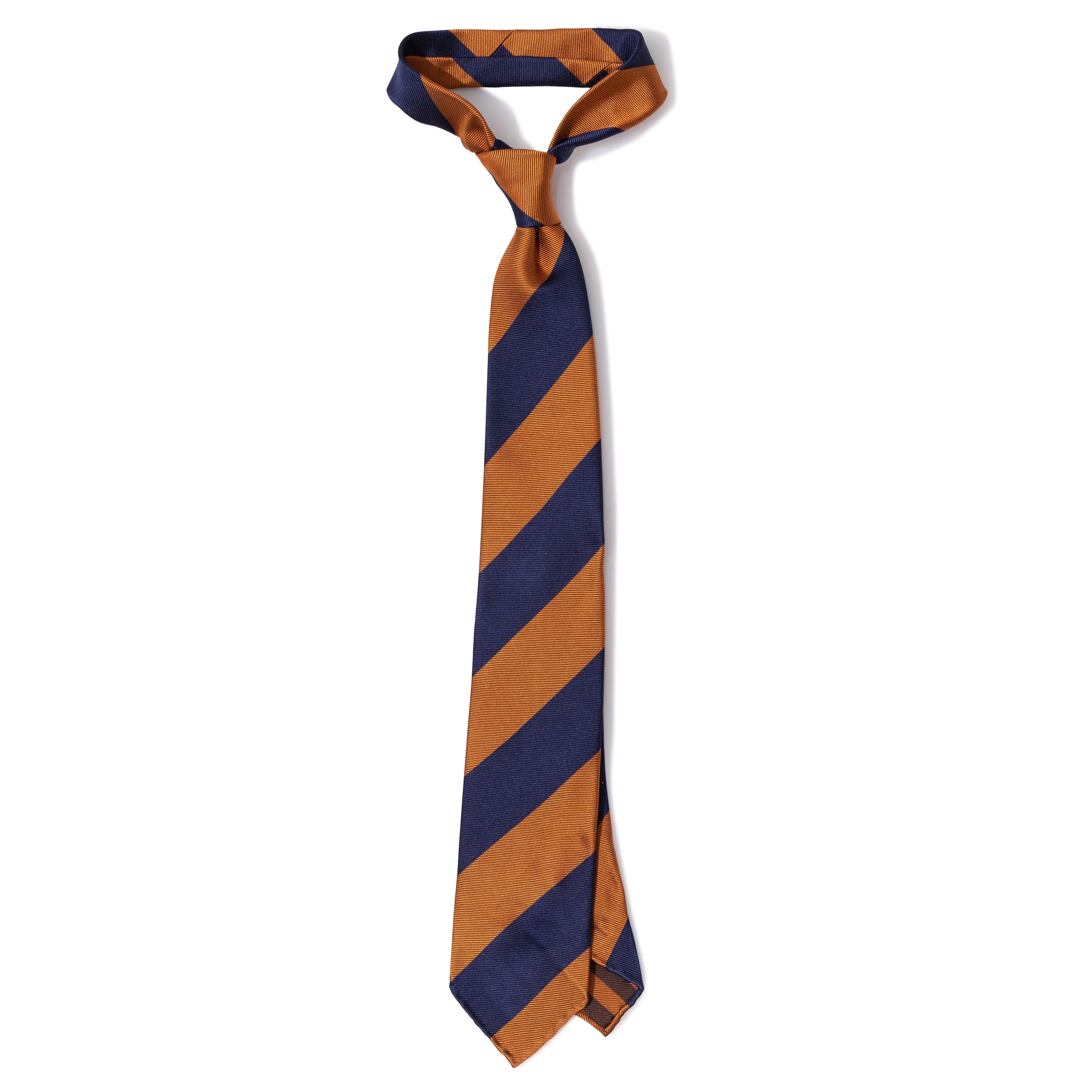 Silk Textured Jacquard Stripe Hand-rolled Tie