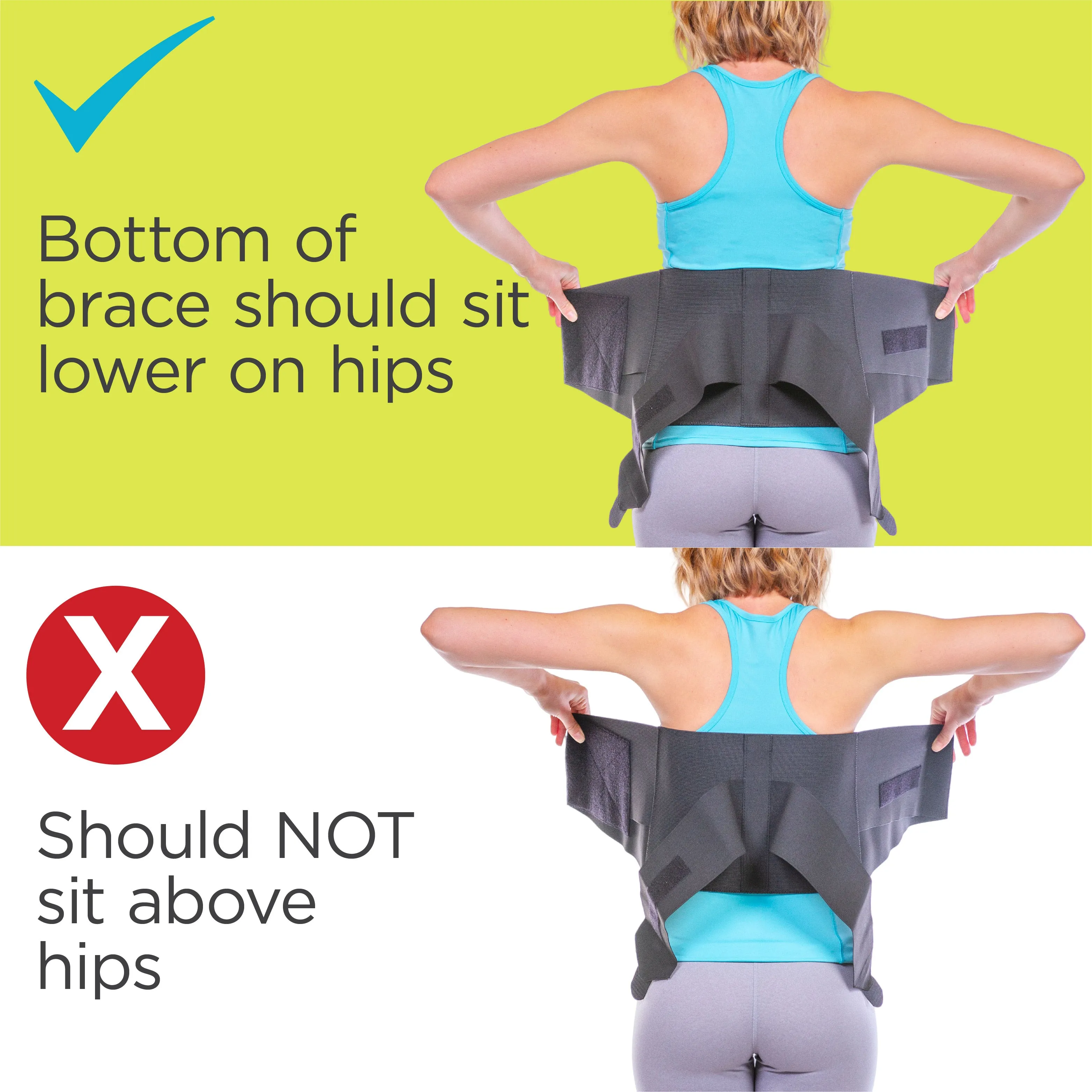 Sleeping Back Brace | Comfortable Nighttime and Sitting Lumbar Elastic Compression Neoprene Support