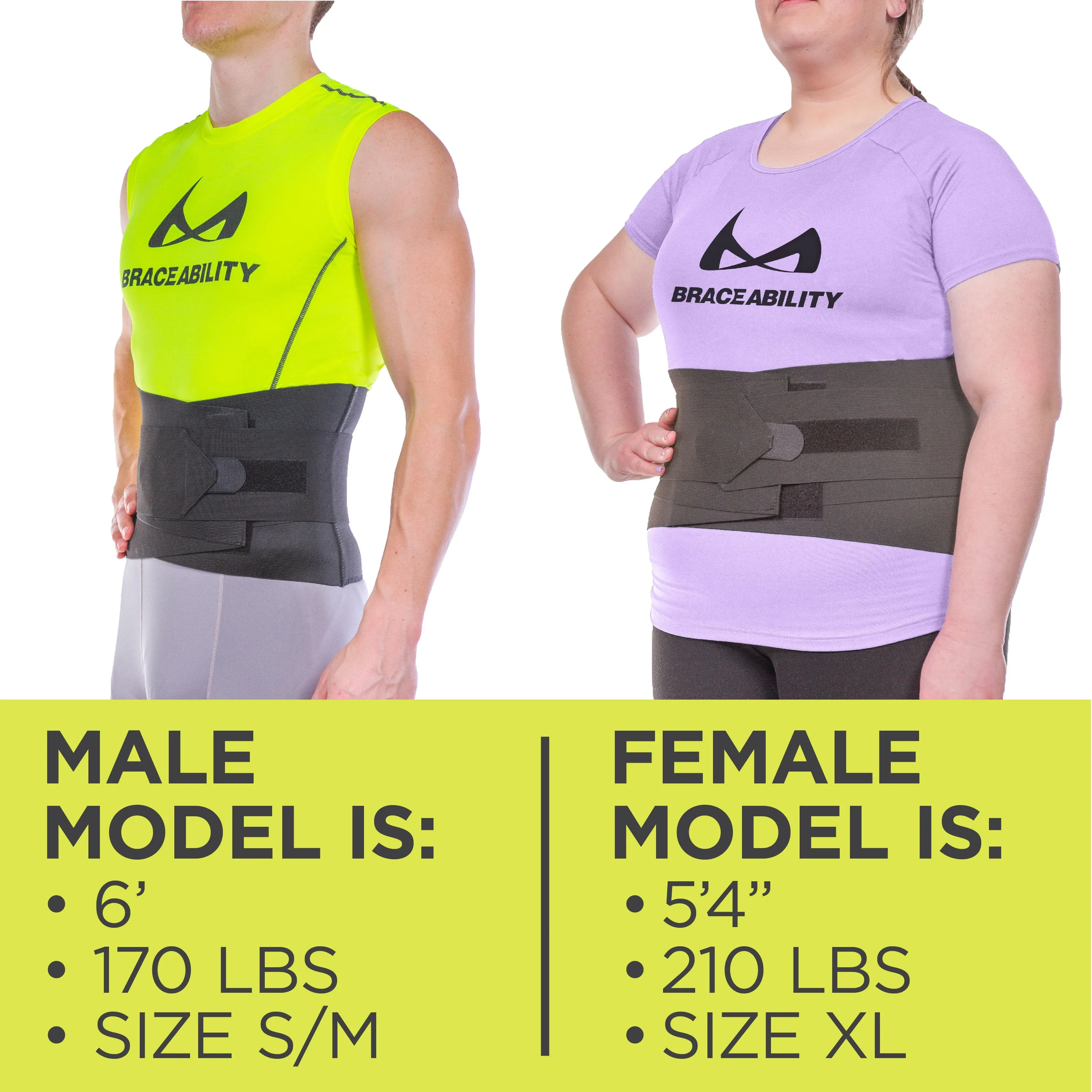 Sleeping Back Brace | Comfortable Nighttime and Sitting Lumbar Elastic Compression Neoprene Support