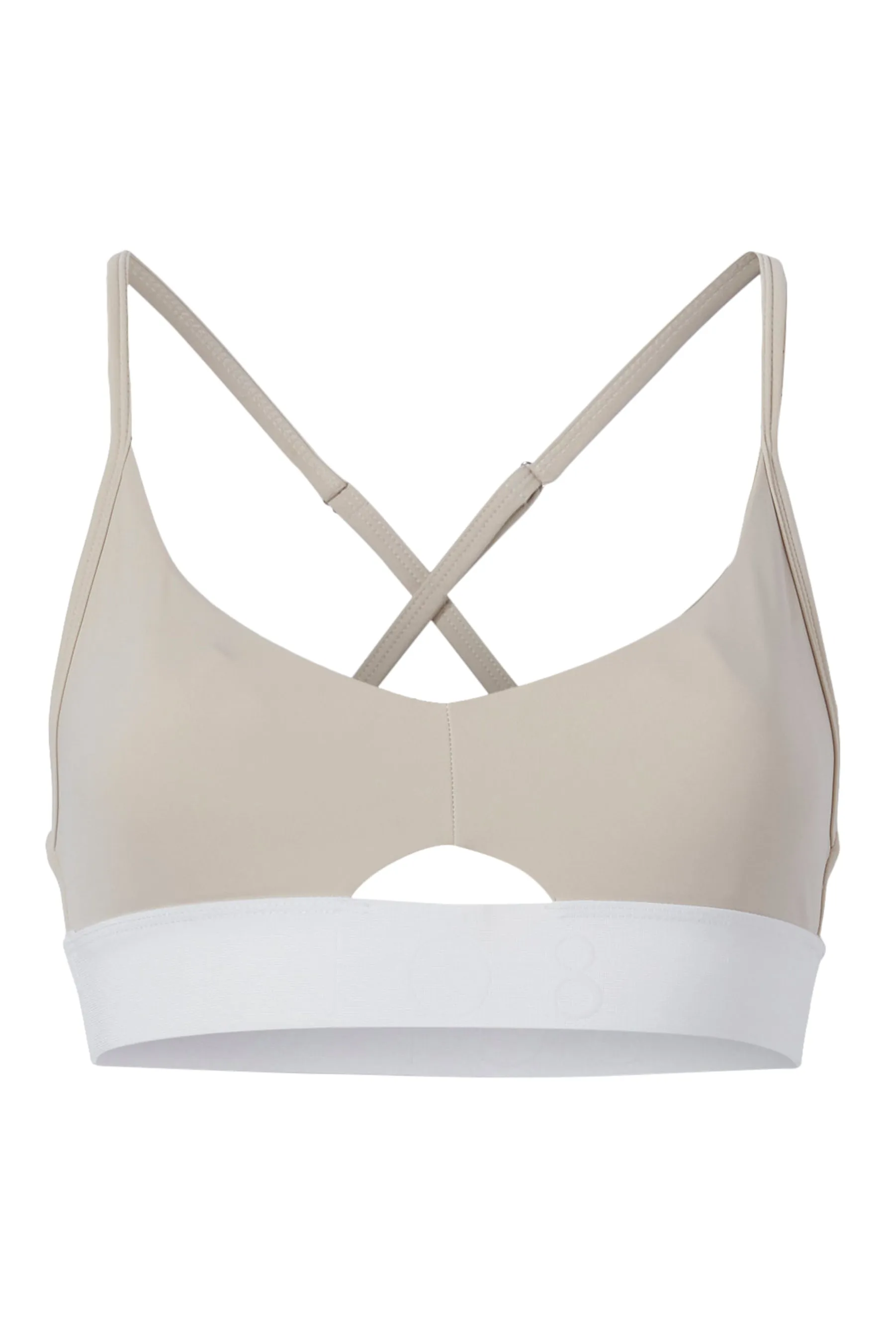 Tulum Sweetheart Jaquard Bra - Sand/white