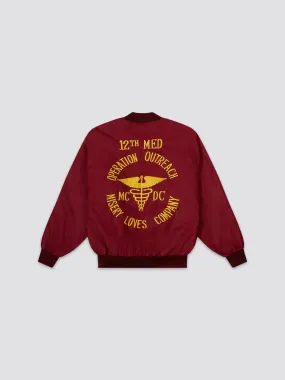 US AIR FORCE 12TH MEDICAL GROUP SOUVENIR JACKET US AIR FORCE 12TH MEDICAL GROUP SOUVENIR JACKET