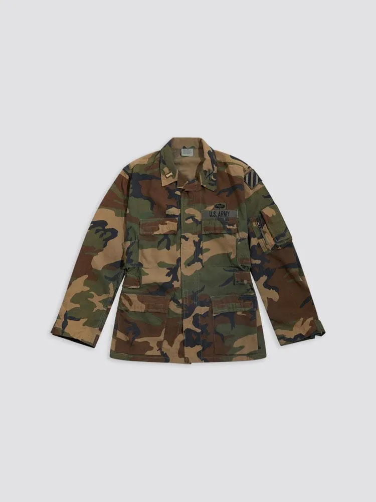 US ARMY 1980s BDU CAMO JACKET (3ID ABN)