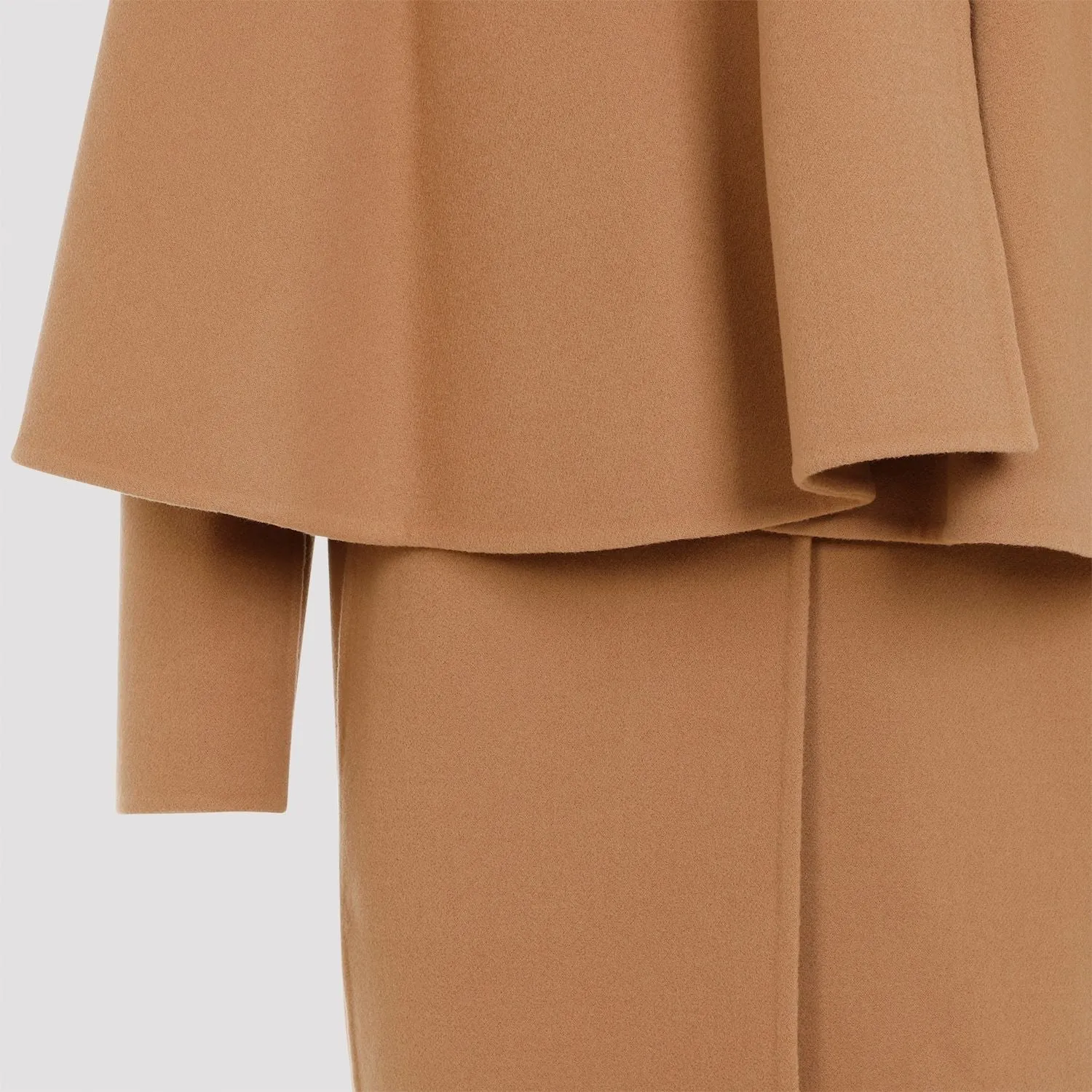 WOOL AND CASHMERE BLEND MIDI COAT