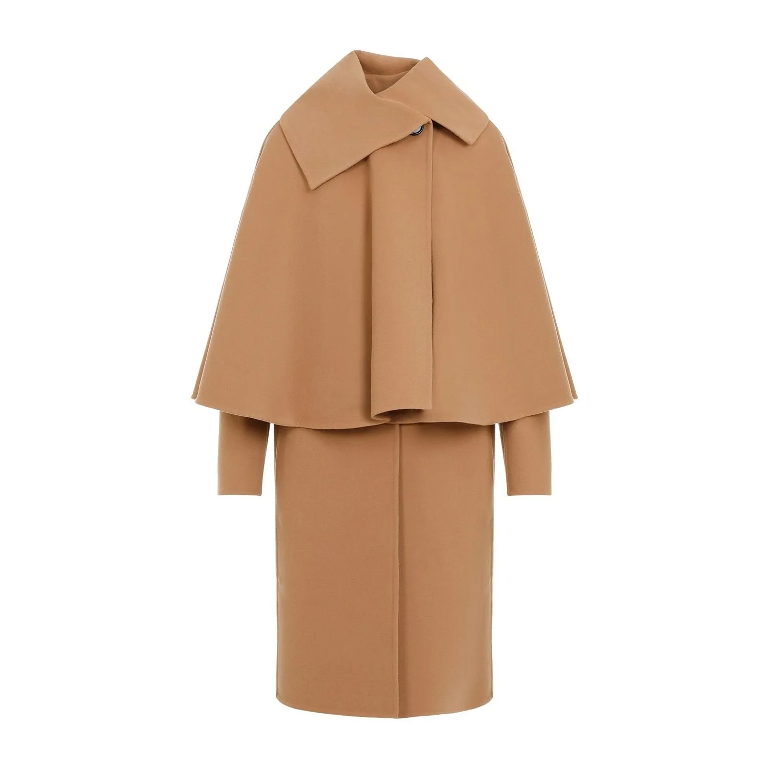 WOOL AND CASHMERE BLEND MIDI COAT