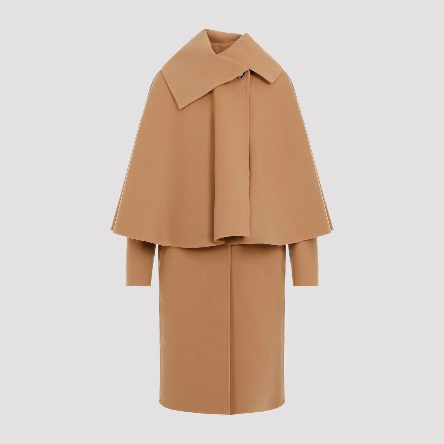 WOOL AND CASHMERE BLEND MIDI COAT