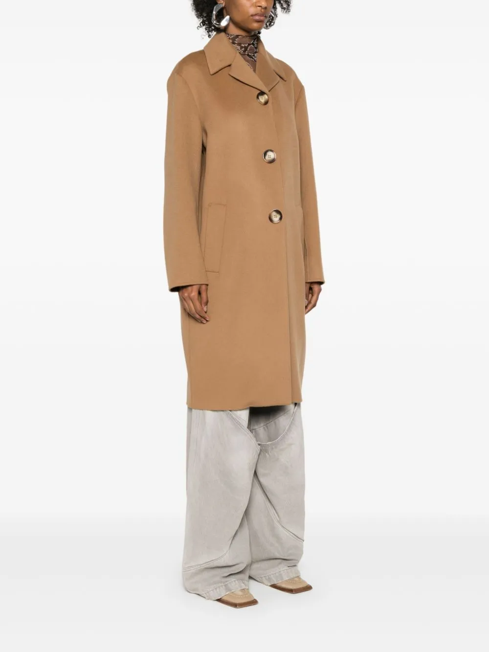 WOOL MIDI COAT
